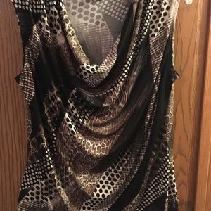 Jennie and Marlo Cowl/Drape neck Sleeveless Top